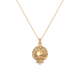 Cancer Zodiac Necklace With Diamonds