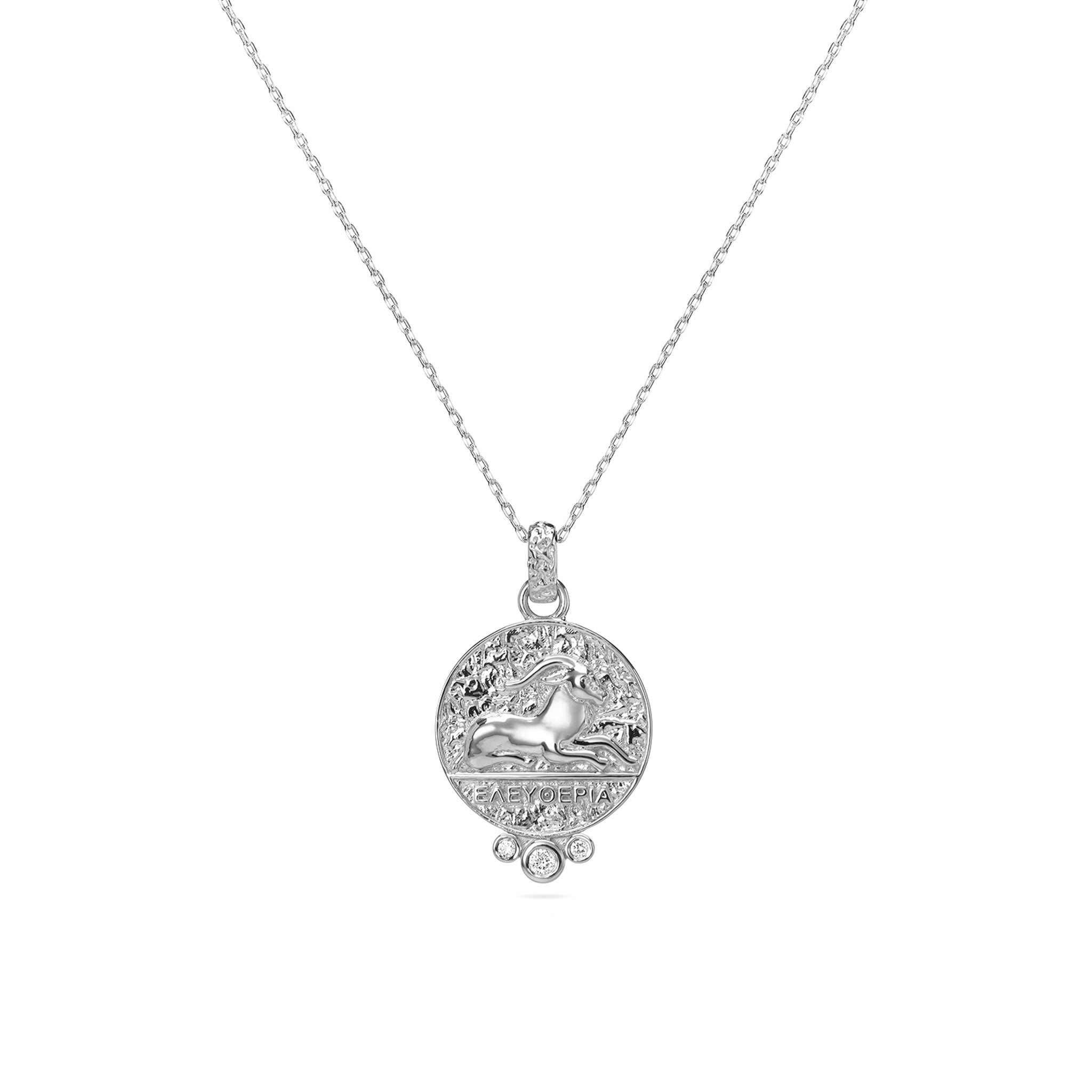 Capricorn Zodiac Necklace With Diamonds
