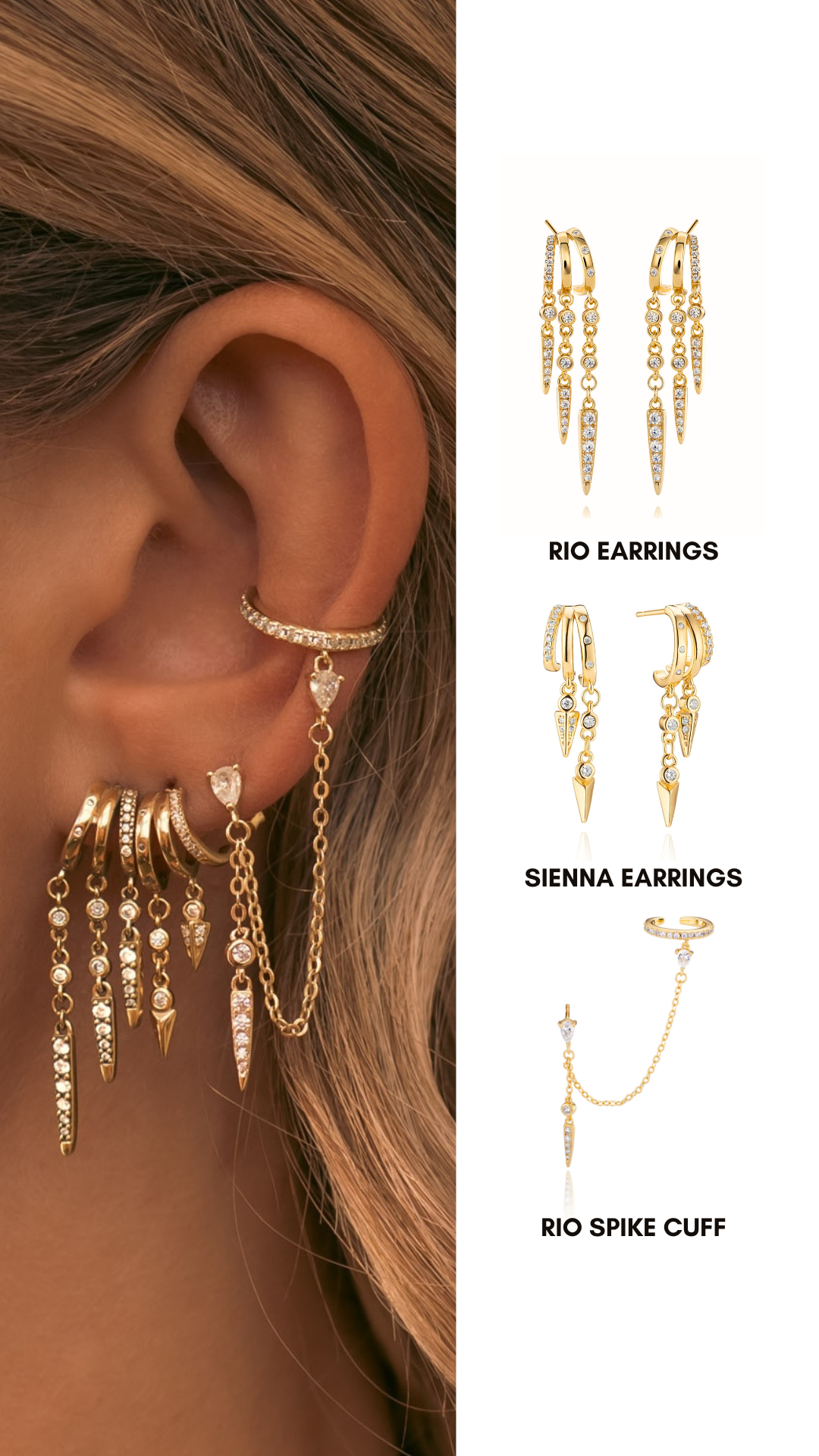Date Night Illusion Earring Stack