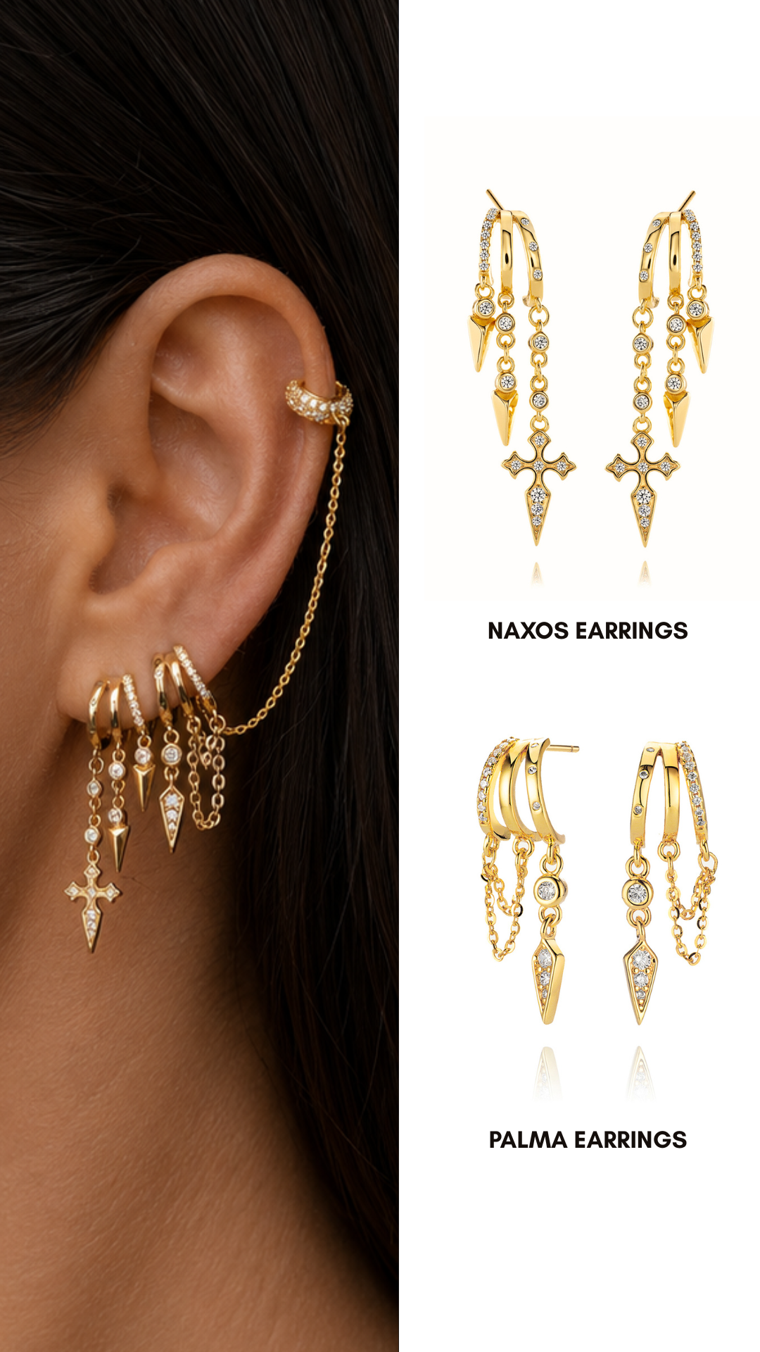 Naxos Earring Stack