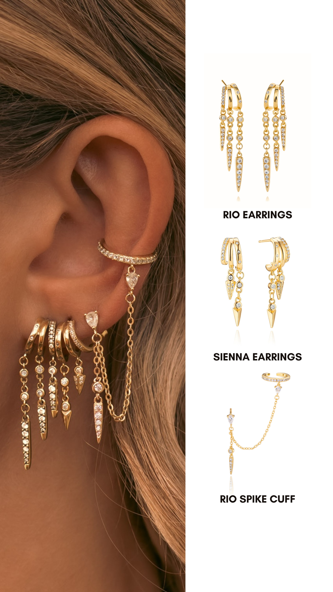 Date Night Illusion Earring Stack