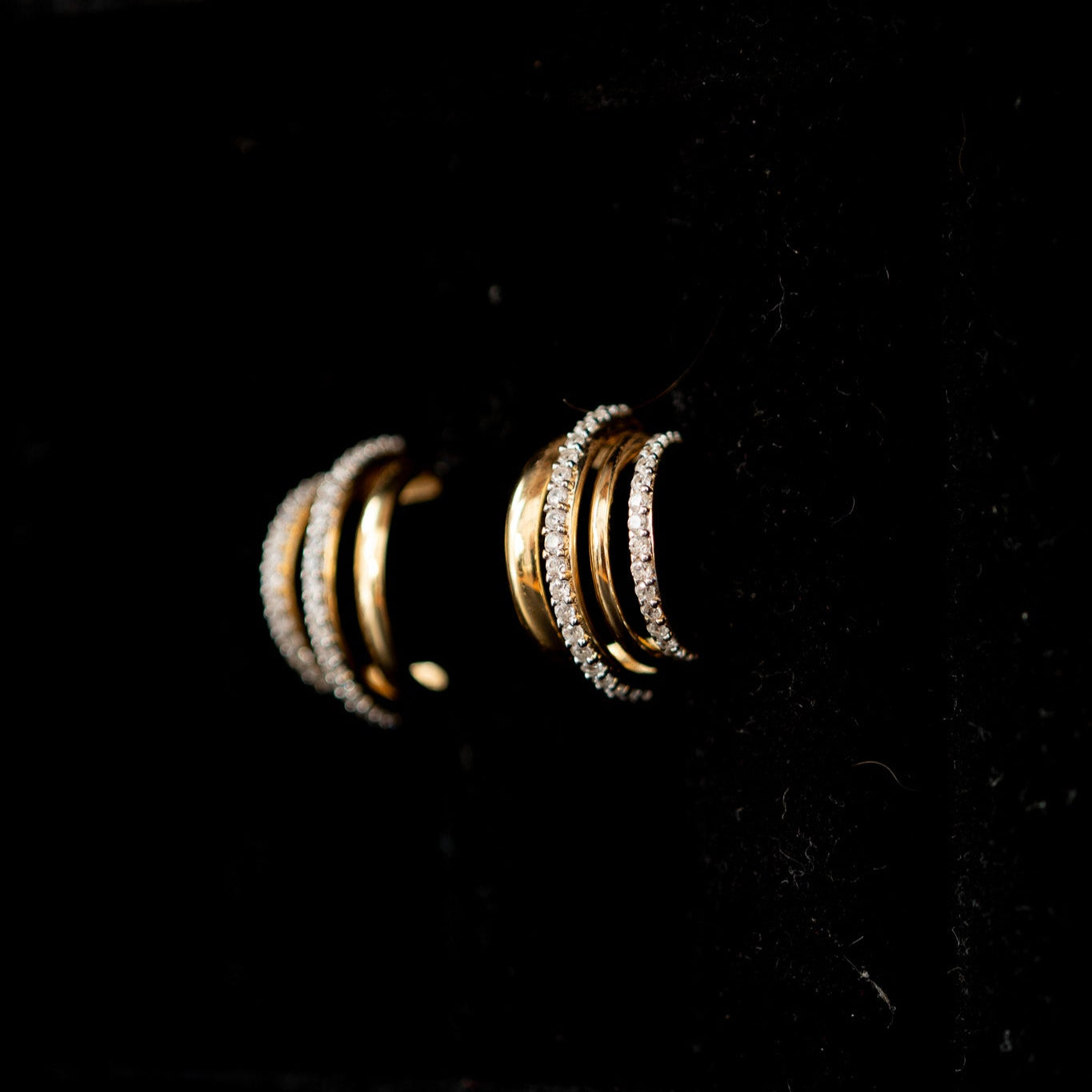 Mallorca Triple Hoop Earrings