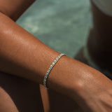 Bermuda Triangle Diamond Tennis Bracelet - Solid Gold