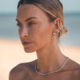 Classic Diamond Tennis Necklace - Solid Gold