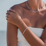 Classic Diamond Tennis Necklace - Solid Gold