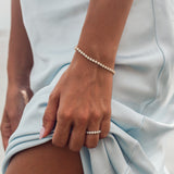 Classic Diamond Tennis Bracelet - Solid Gold