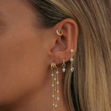 Alta Stacked Triple Hoop Illusion Earrings