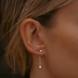 Raindrop Chain Charm Earring