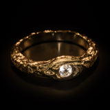 Solo Molten White Sapphire Ring