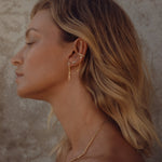 Maya Spike Stud Earring - Gold - Aaria London