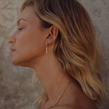 Maya Spike Stud Earring - Gold - Aaria London