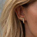 Angel Hoop Illusion Earrings - Silver - Aaria London