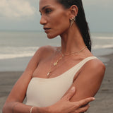 Naxos Cross Necklace - Gold - Aaria London