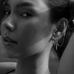 Rio Spike and Cuff Earring - Silver - Aaria London