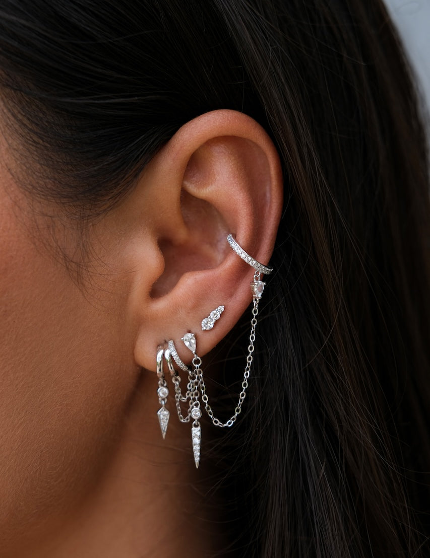 Santori Double Stud & Chain