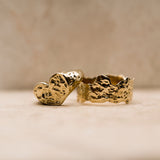 Heart Signet Ring - Gold - Aaria London