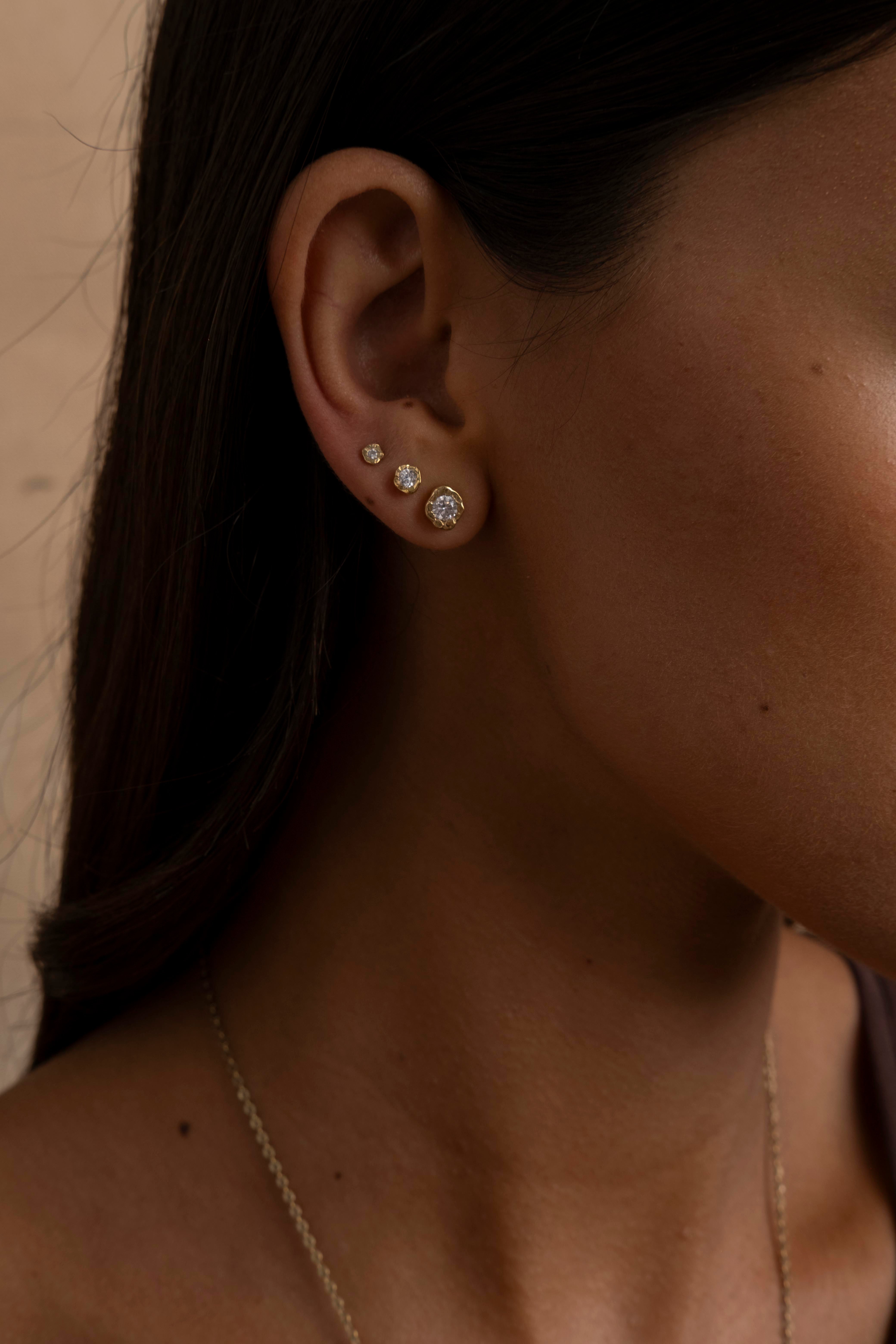 Molten Stud Earring
