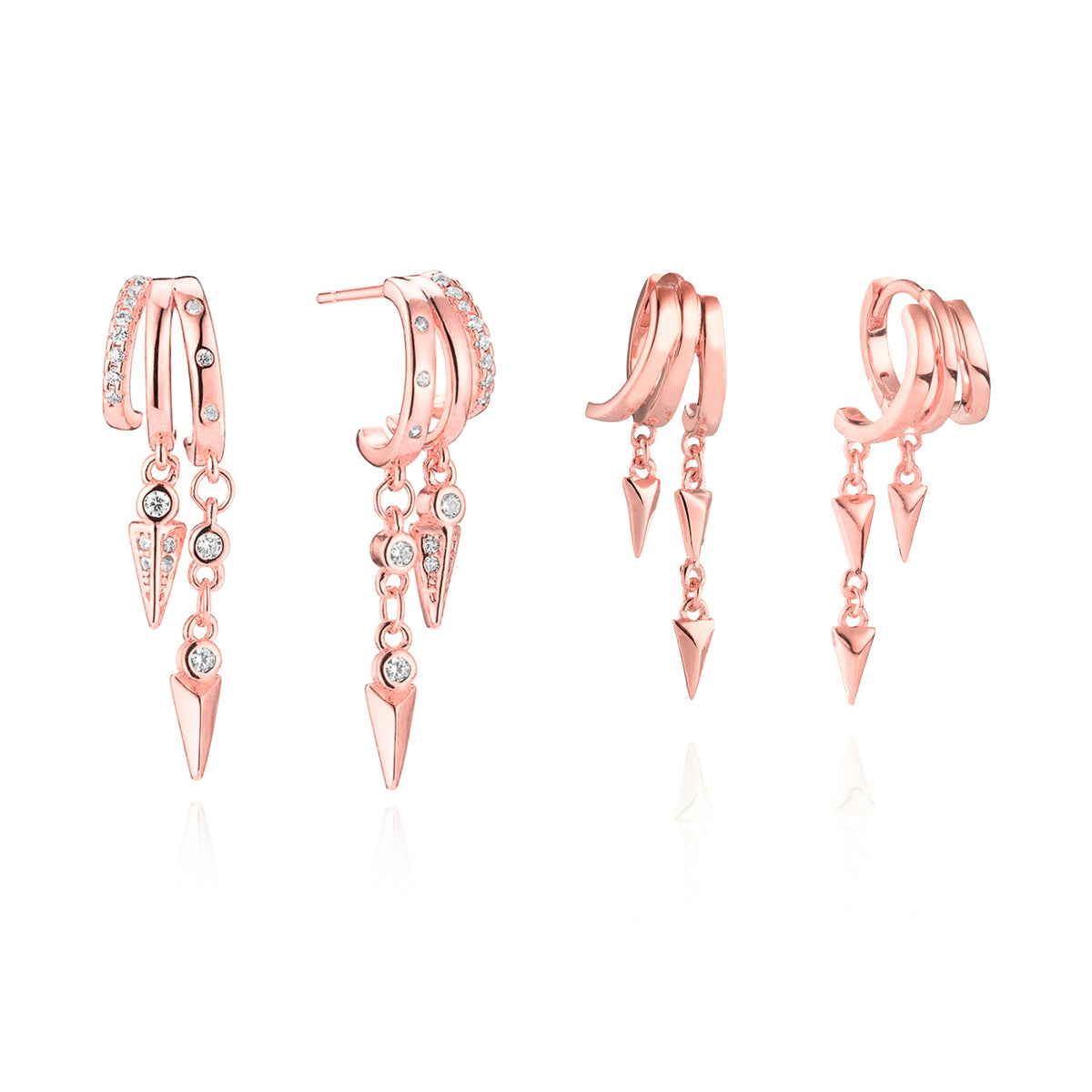 The Dainty Illusion Earring Stack