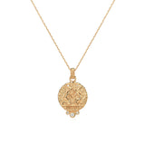 Gemini Zodiac Necklace With Diamonds