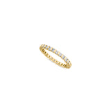 Domino Diamond Full Eternity Slim Band Ring- Solid Gold