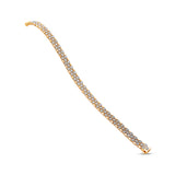 Honeycomb Diamond Tennis Bracelet - Solid Gold