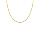 Hex Chunky Diamond Tennis Necklace - Solid Gold