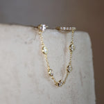 Crystal Chain Cuff Earring - Gold - Aaria London