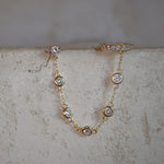 Crystal Chain Cuff Earring - Gold - Aaria London