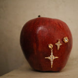 Molten Gem Earrings - Silver - Aaria London