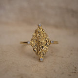Goddess Selena Ring - Gold - Aaria London
