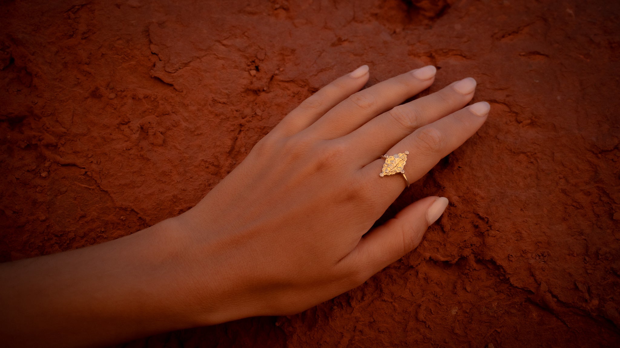 Goddess Selena Ring - Silver - Aaria London