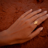 Goddess Selena Ring - Silver - Aaria London