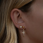 Molten Gem Earrings - Silver - Aaria London