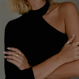 Goddess Selena Ring - Silver - Aaria London
