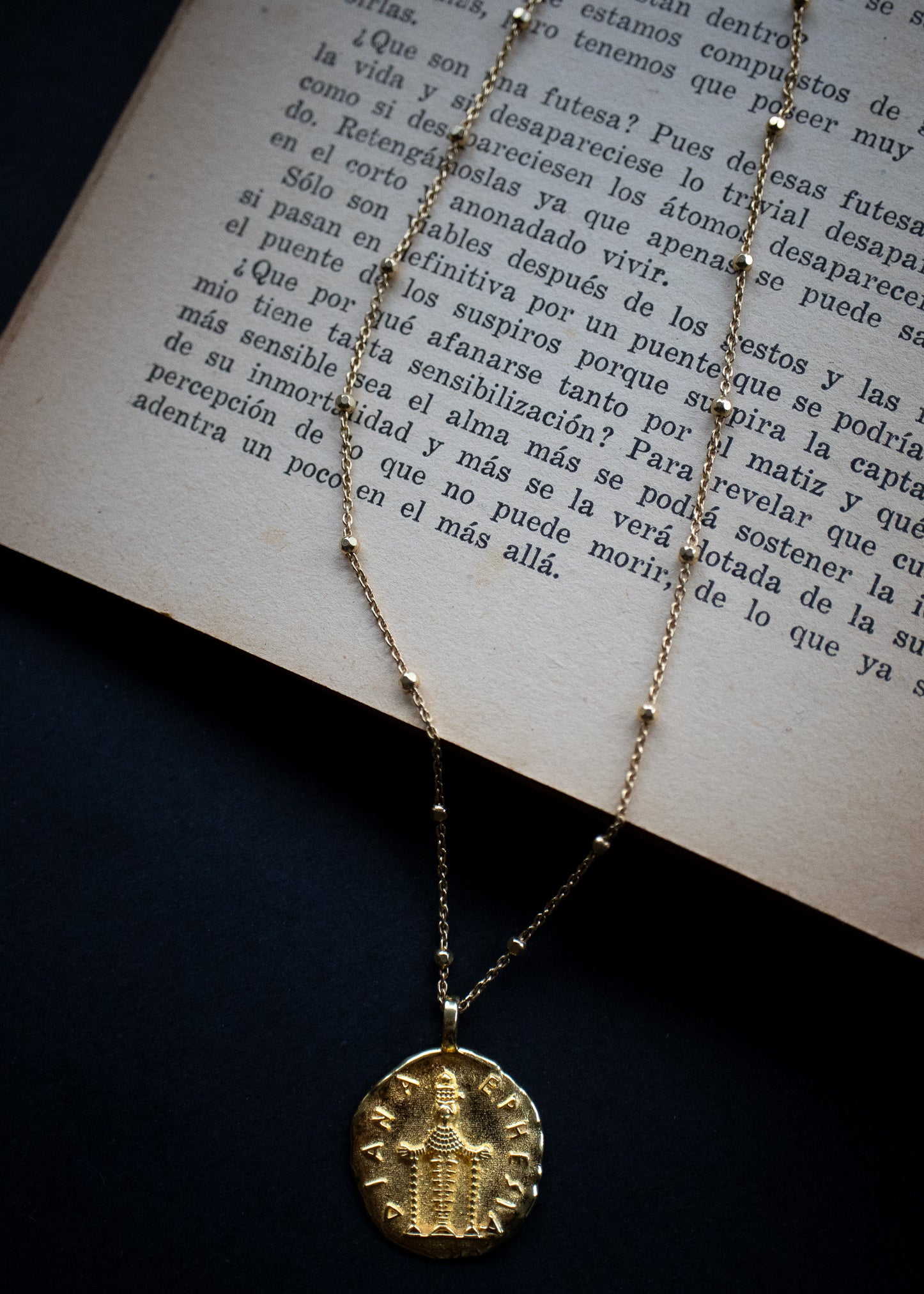 Artemis Goddess Necklace - Gold - Aaria London