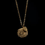 Snake Coin Necklace - Silver - Aaria London