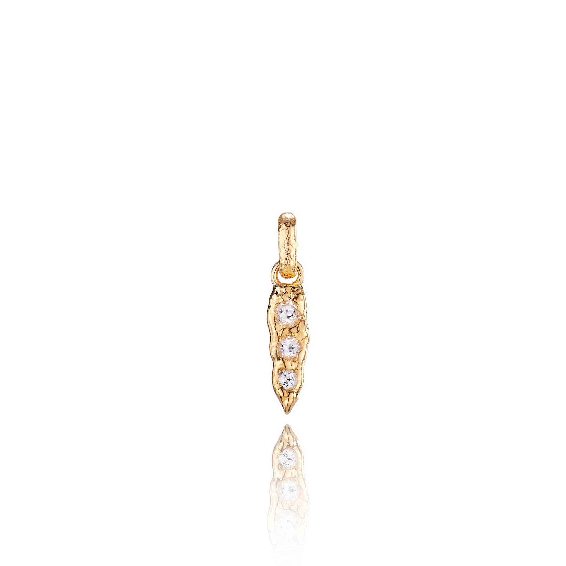 Iris Molten Spike Necklace - Gold - Aaria London
