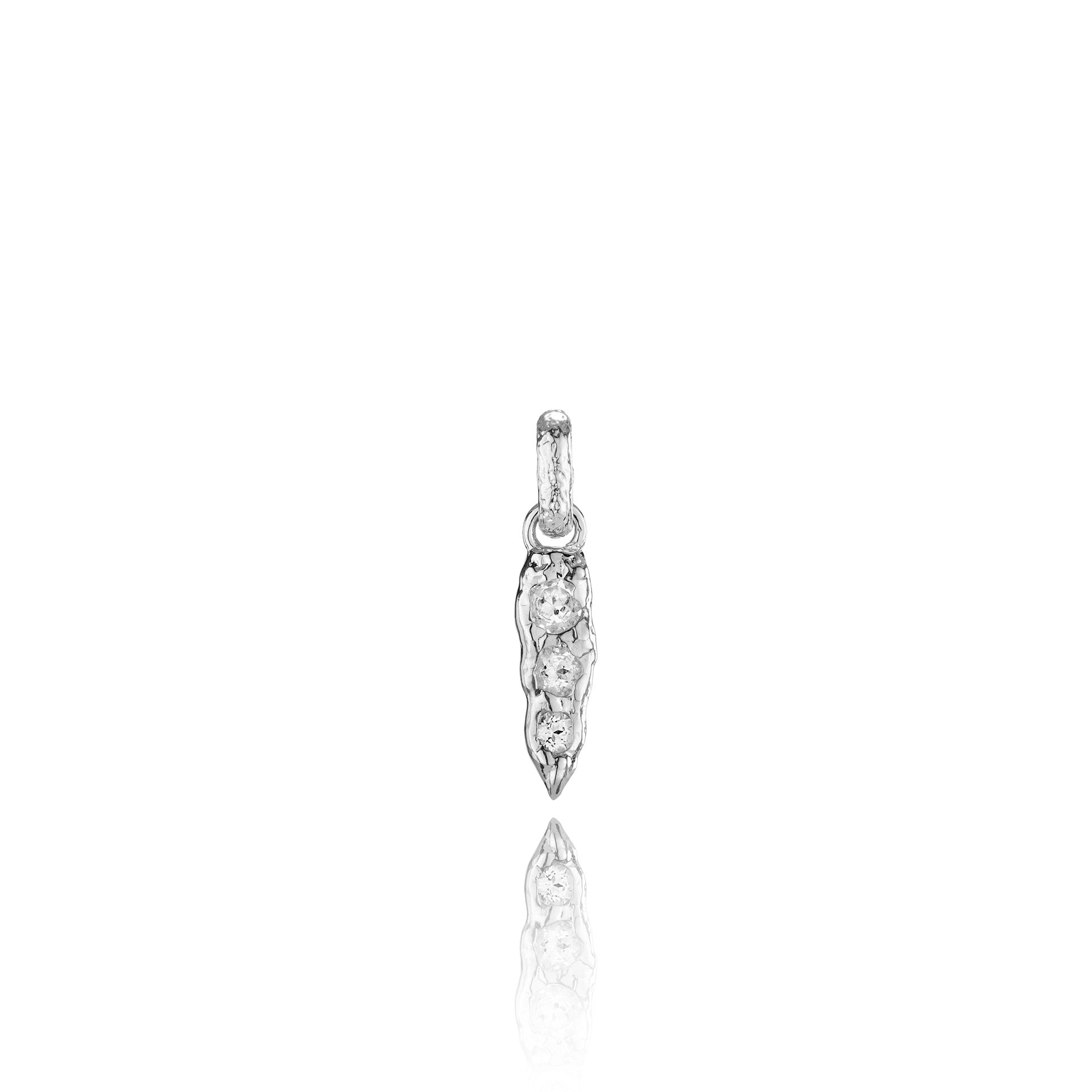 Iris Molten Spike Necklace - Silver - Aaria London