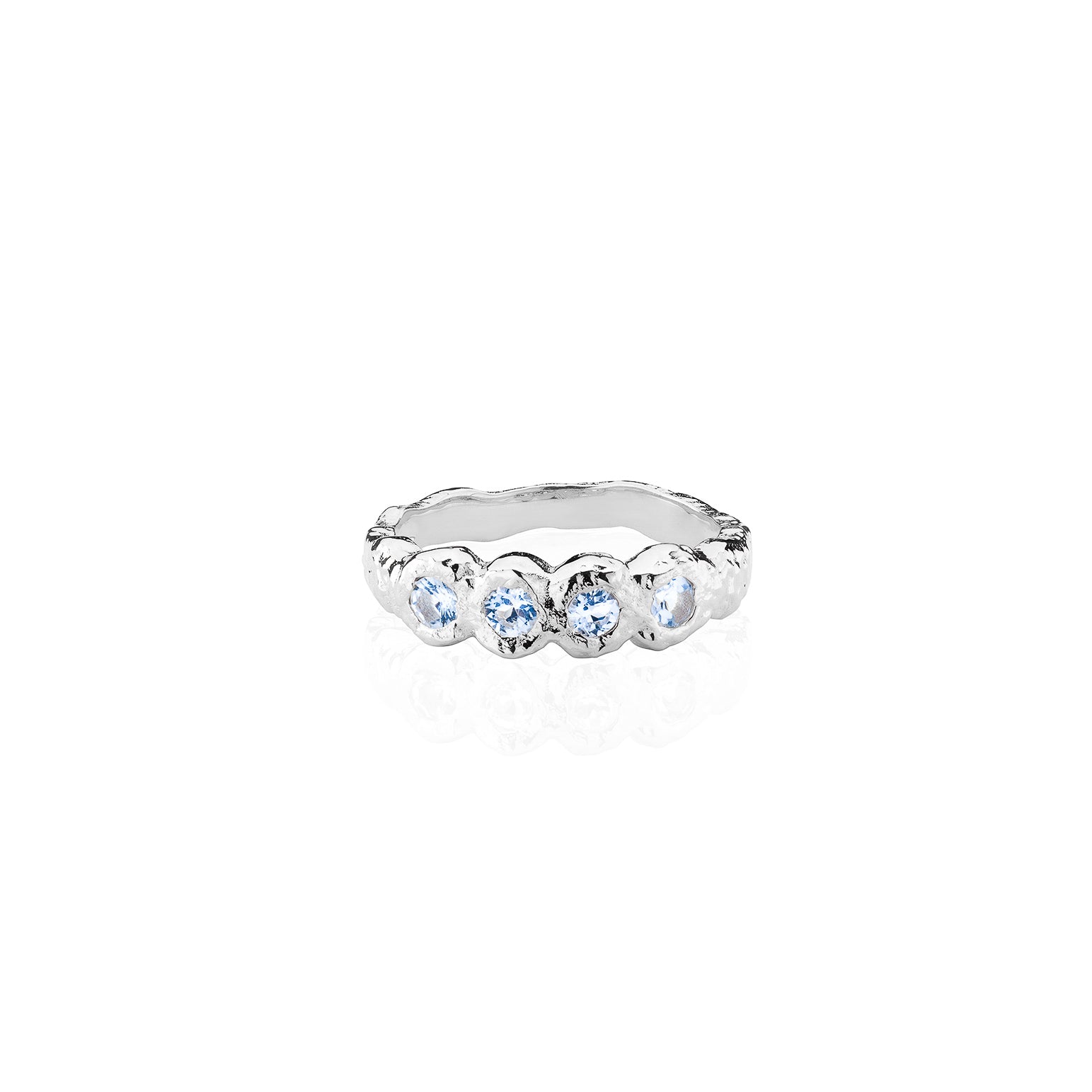Juno Molten Hammered Topaz Ring