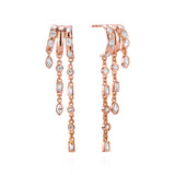Kalani Stacked Triple Hoop Illusion Earrings
