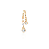 Kiara Illusion Earrings White Sapphire