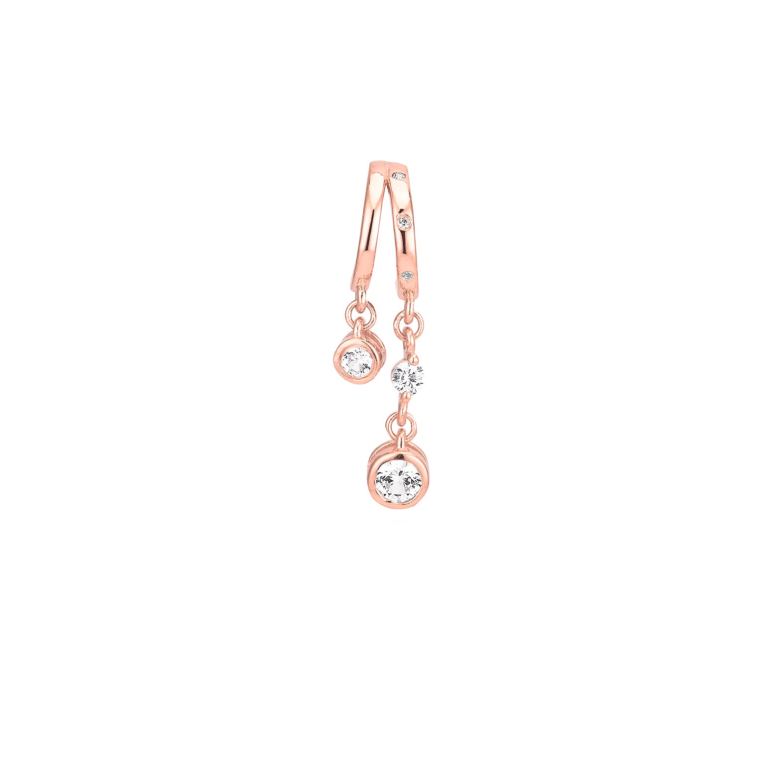 Kiara Illusion Earrings White Sapphire