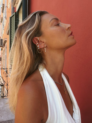 Kiara Illusion Earrings White Sapphire