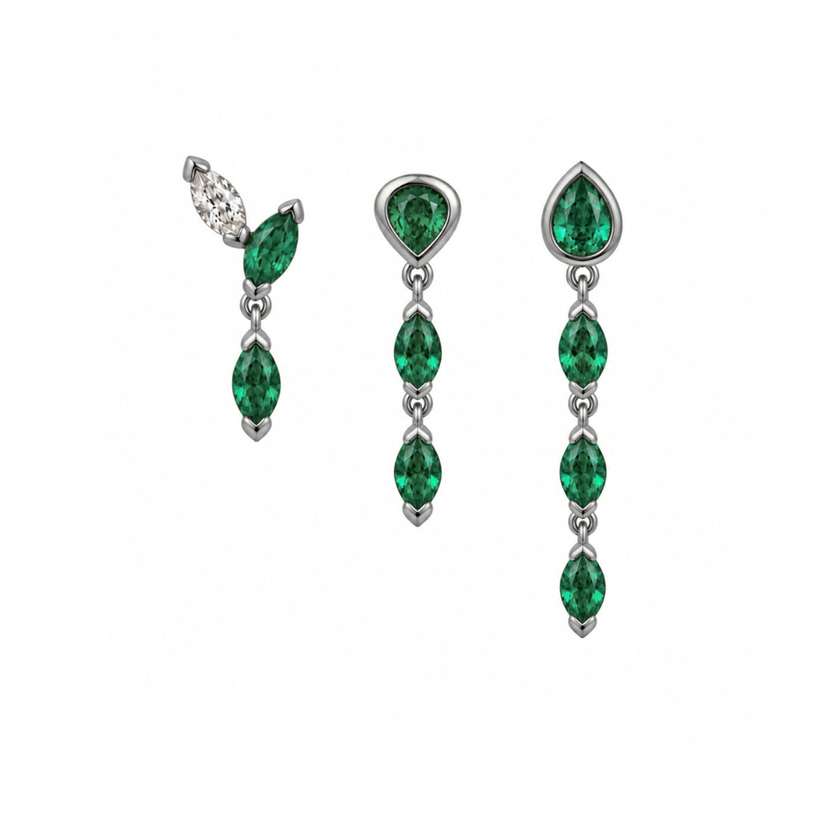 Klea + Roma + Alma Emerald Stack