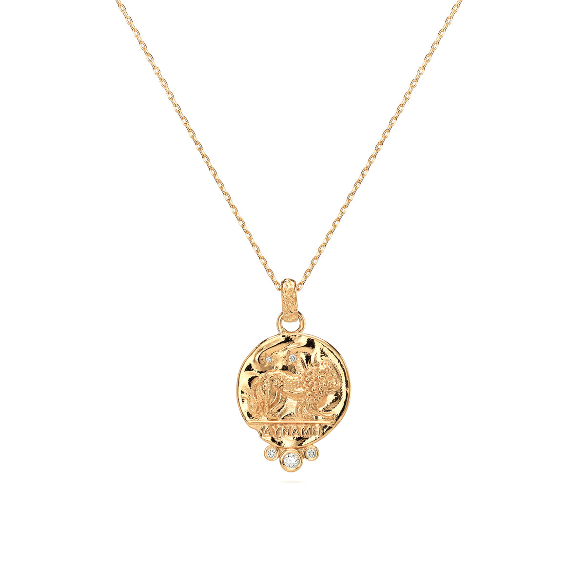 Leo Zodiac Necklace Diamonds