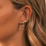 Kiara Illusion Earrings White Sapphire