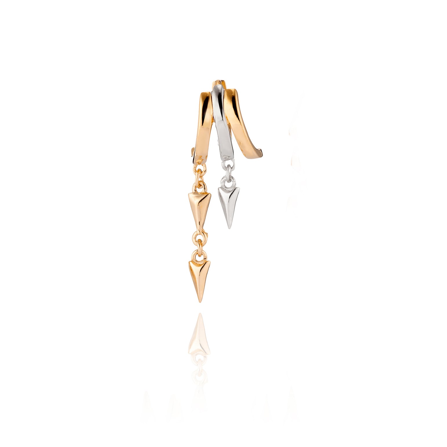 Lynx Illusion Earring Mixed Metal