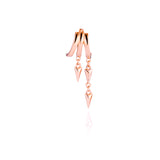 Lynx Stacked Triple Hoop Huggie Illusion Earrings