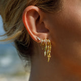 Maya Spike Stud Earring - Gold - Aaria London