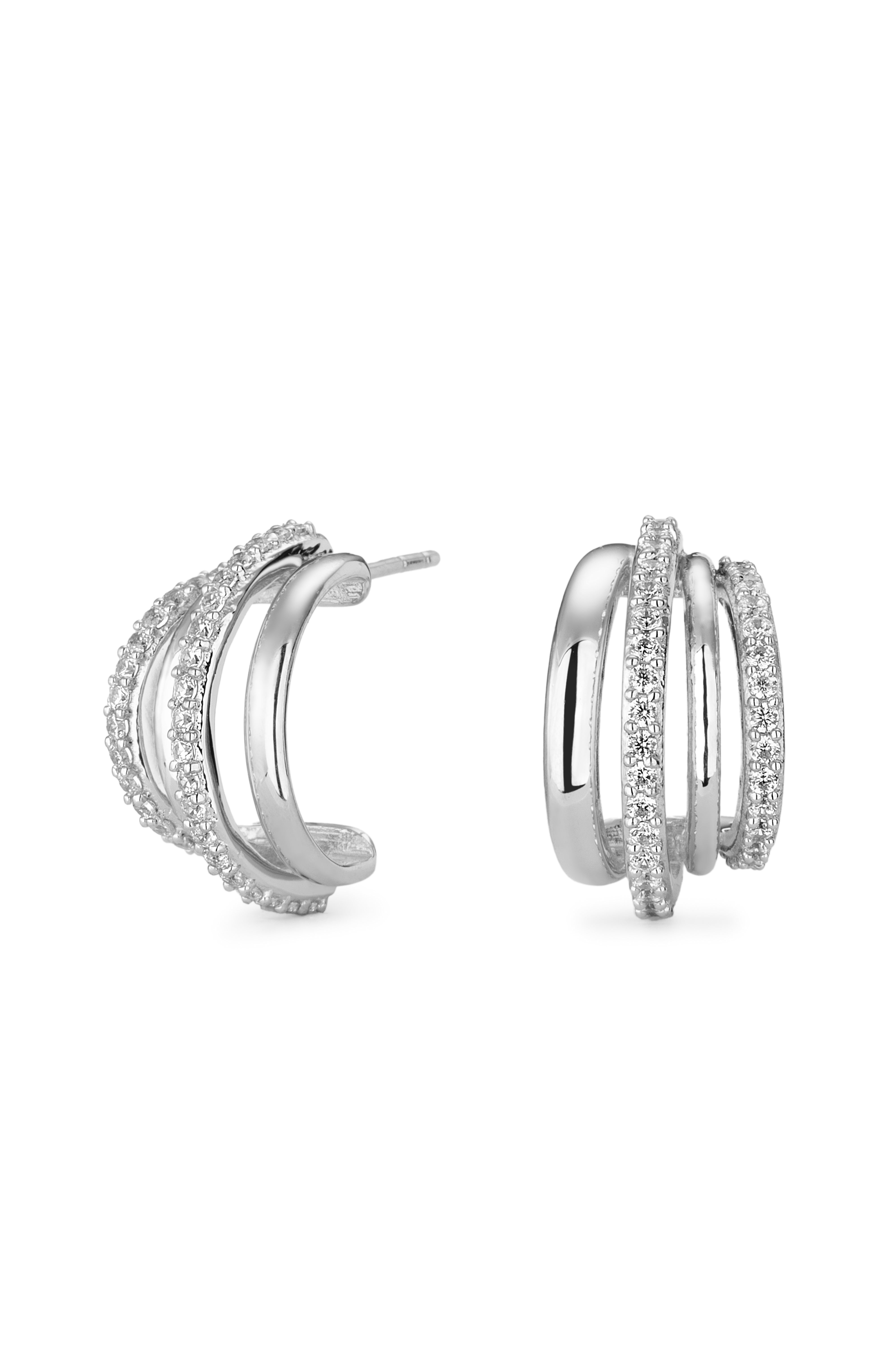 Mallorca Triple Hoop Earrings